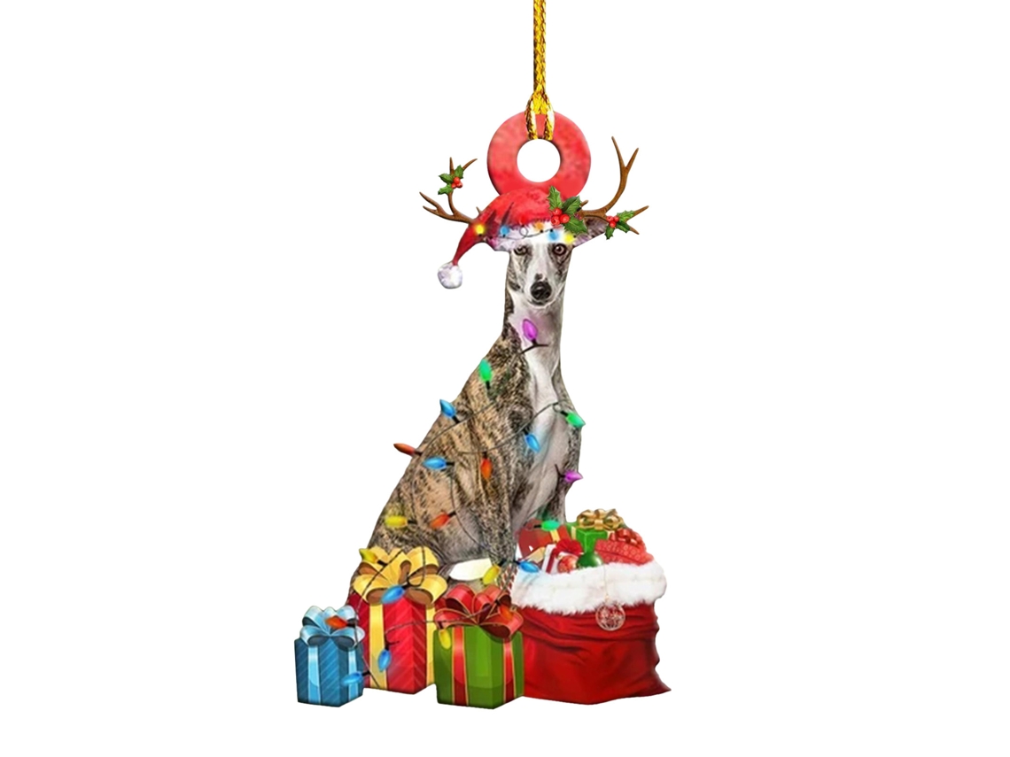 Placa De Madeira Cachorro Para Natal Arvore De Natal