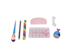 Njunto De 6 Pincéis Com Lâmpada Uv Para Unhas, Que Alongam As Unhas E Secam O Gel, Ideal Para Manicure E Salão De Beleza