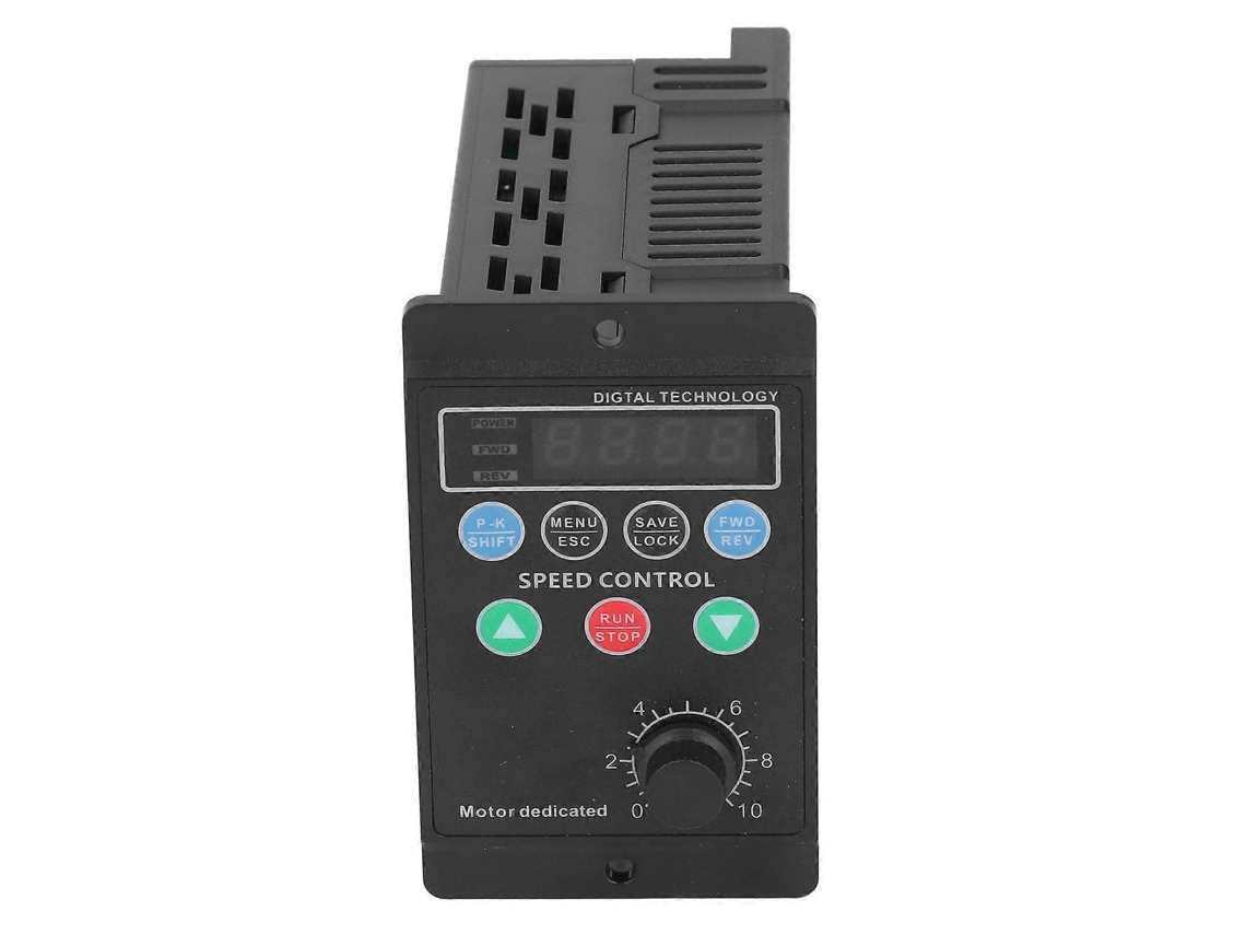 Controlador de inversor de frequência monofásico com entrada de 176-264 V e saída trifásica de 0-220 V, 750 W.