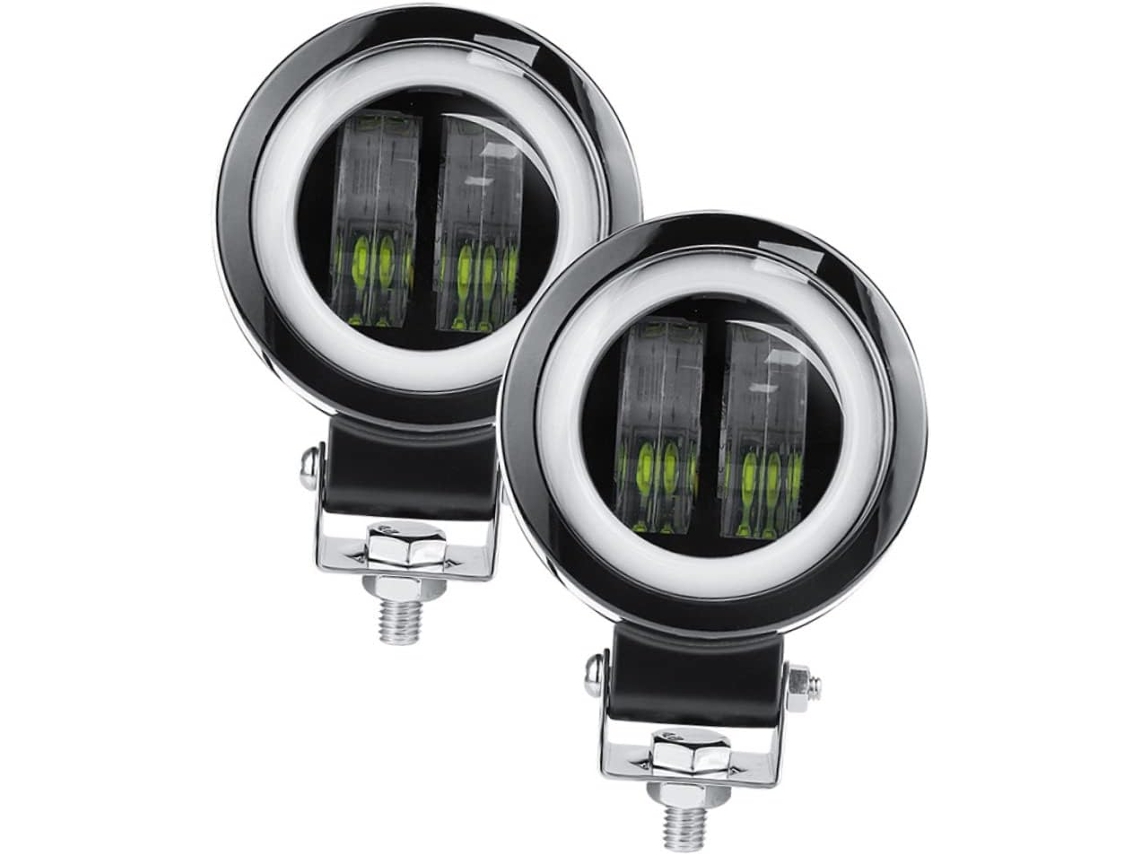 Refletor Led Redondo De 20w Para Inspeção, Com Abertura.