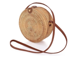 2026-bolsa De Ratán Circular, Bolsa Tejida A Mano Bohemia Para Mulheres, Moda E Prática