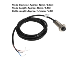 Laxiscreed Sensor De Proximidade 3 Fios Com Alcance De 4mm Para Sistemas De Deteção