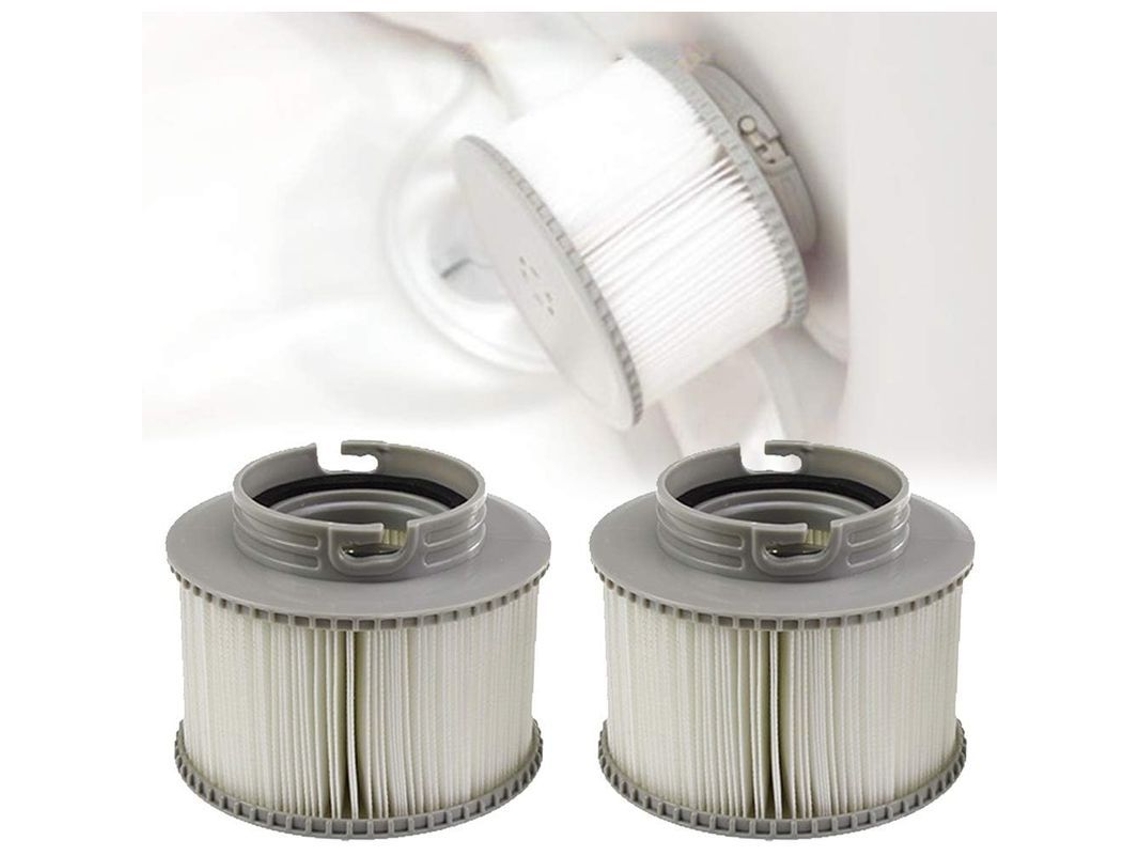 2 Cartuchos de Filtro para Mspa, Piscina Hinchable e Spa 11x8.5cm