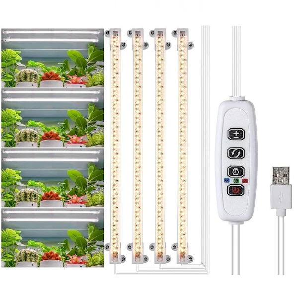 Lâmpada De Cultivo Inf Plant Para Plantas De Interior, Com Espectro Completo E Temporizador, Brancaco Aquaforge