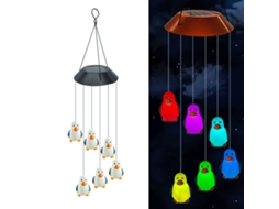 Luminária de Jardim com Sino de Vento de Cogumelo Solar LAXISCREED