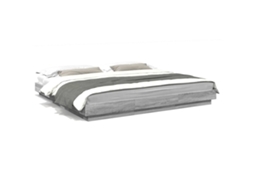 Estrutura de Cama Derivados Madeira Cinzento Sonoma MAISON EXCLUSIVE (200x200 cm)