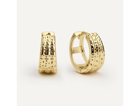 Brincos Loren Allure da Earcandy Jewelry em prata banhada a ouro.