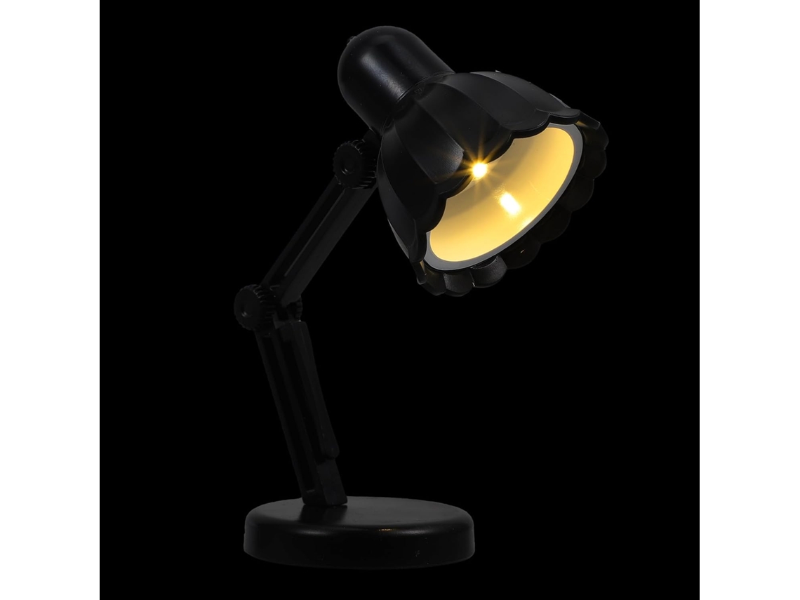 Luminária De Mesa Decorativa Retrô Preta, Mini Luminária De Leitura Para Estudo, Luz Noturna, Proteção Para Os Olhos