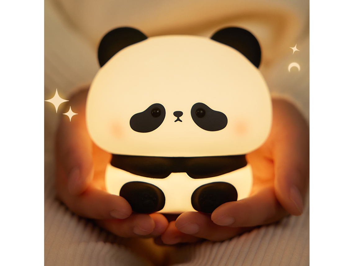 (estilo 3) Luz Noturna Led Recarregável Via Usb, Com Design De Panda De Pelúcia, Também Pode Ser Usada Como Campainha.