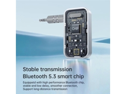 Adaptador Transmissor/receptor Bluetooth 5.3 Para Áudio Sem Fio
