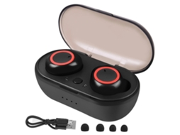Fone De Ouvido Bluetooth Sem Fio Tws Mini Com Carregamento Magnético Para Chamadas Estéreo Esportivo Preto