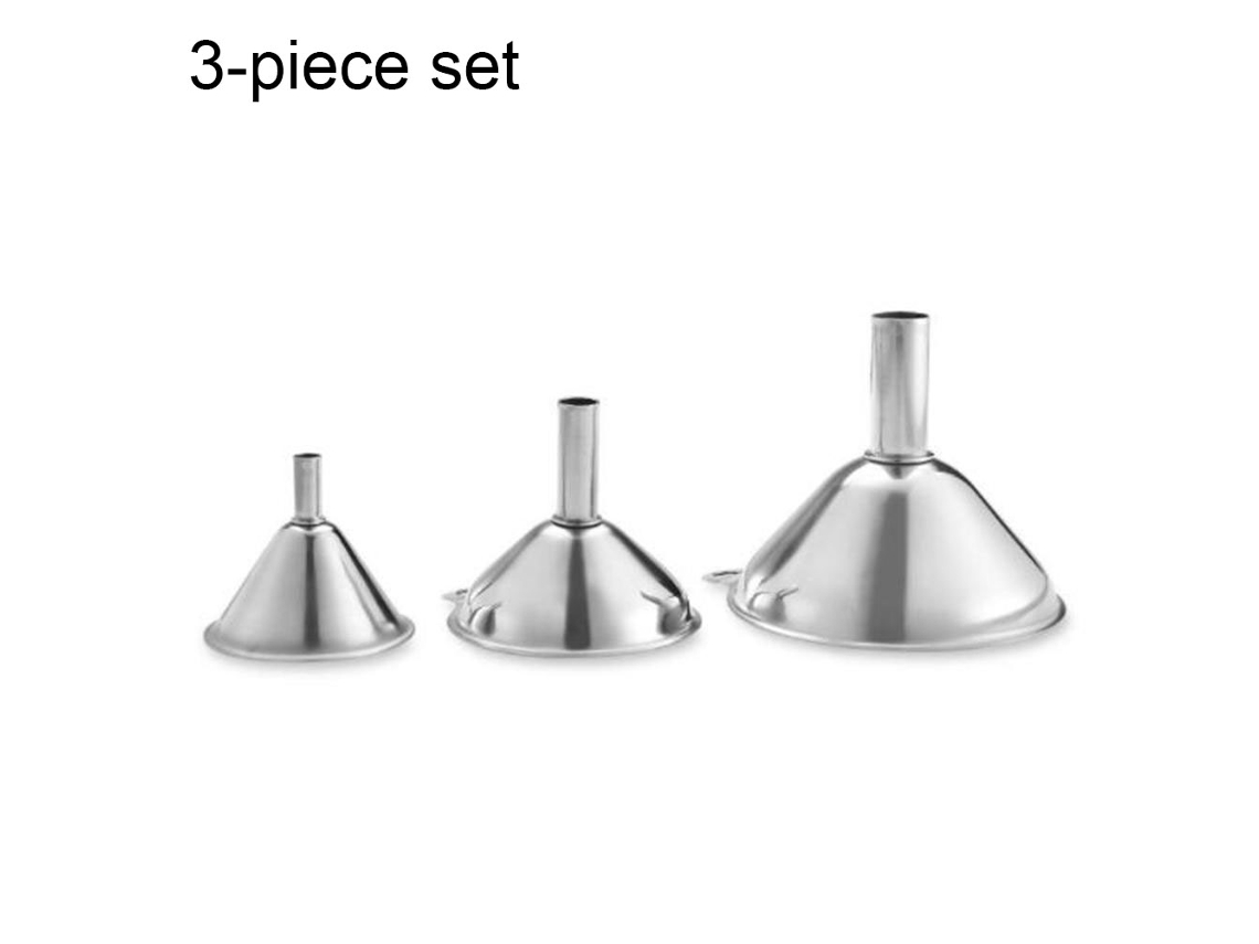 Conjunto de 3 Funis de Aço Inoxidável LAXISCREED