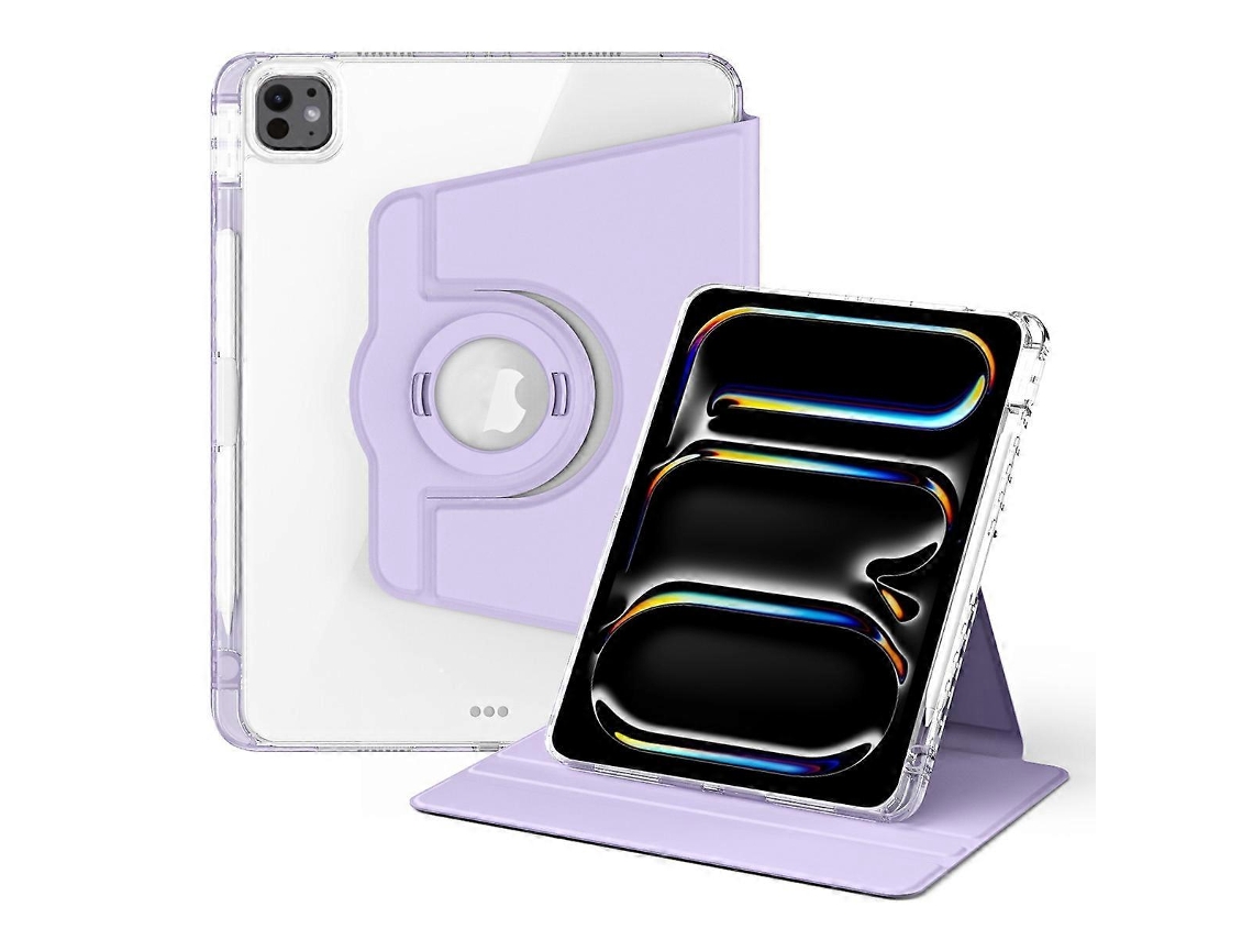 Capa de acrílico transparente destacável com rotação de 360 graus para tablet da Webake