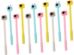 Conjunto De 12 Lápis Desenho Em Formato Desenhos Animados, Perfeitos