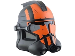Máscara facial de látex para cosplay Stormtrooper, adereço para máscara de ferreiro S/MARCA