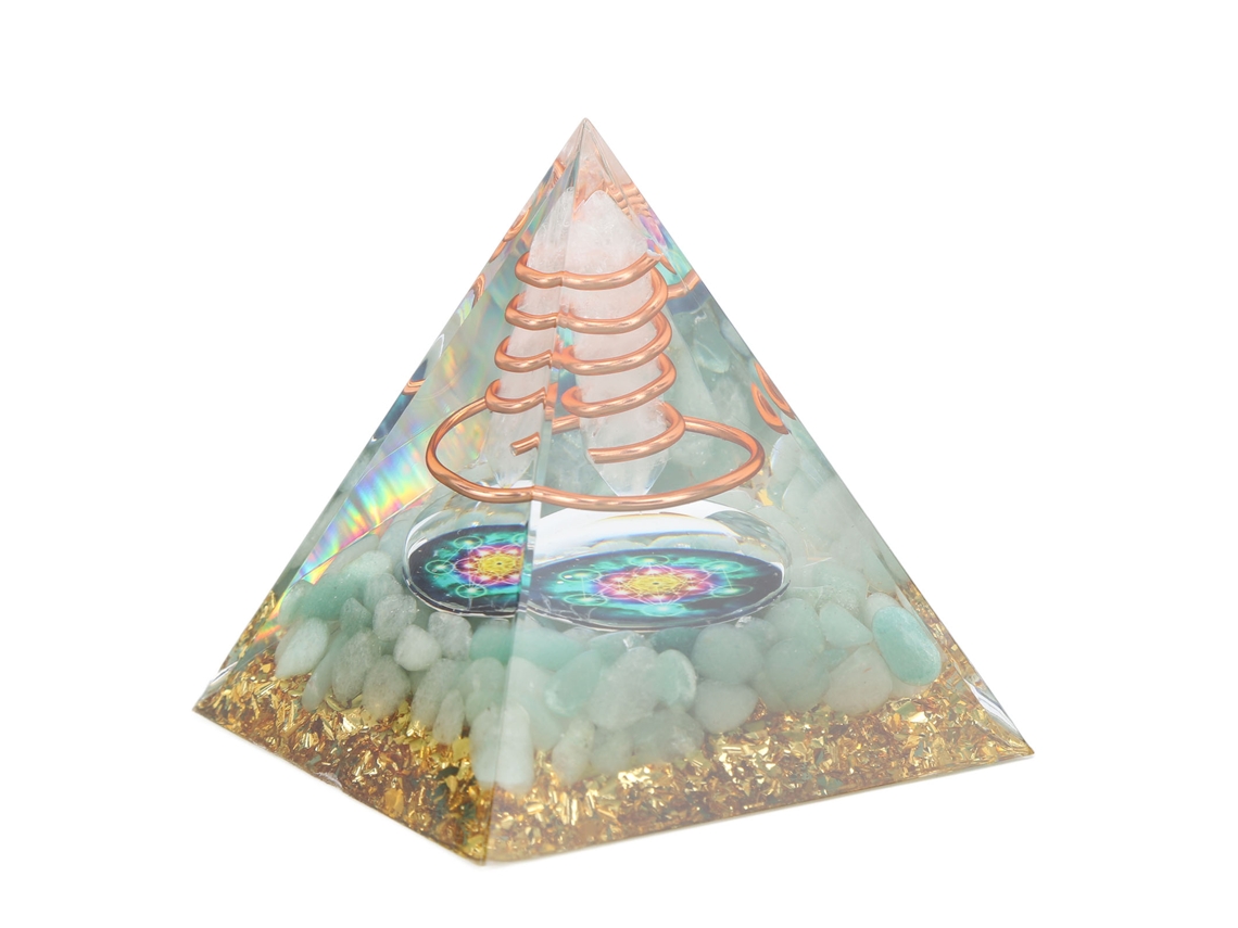Pirâmide Orgonite LAXISCREED 6cm Energia Positiva