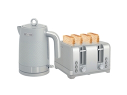 Chaleira elétrica e torradeira, conjunto 1,7l, 2200w, com termostato