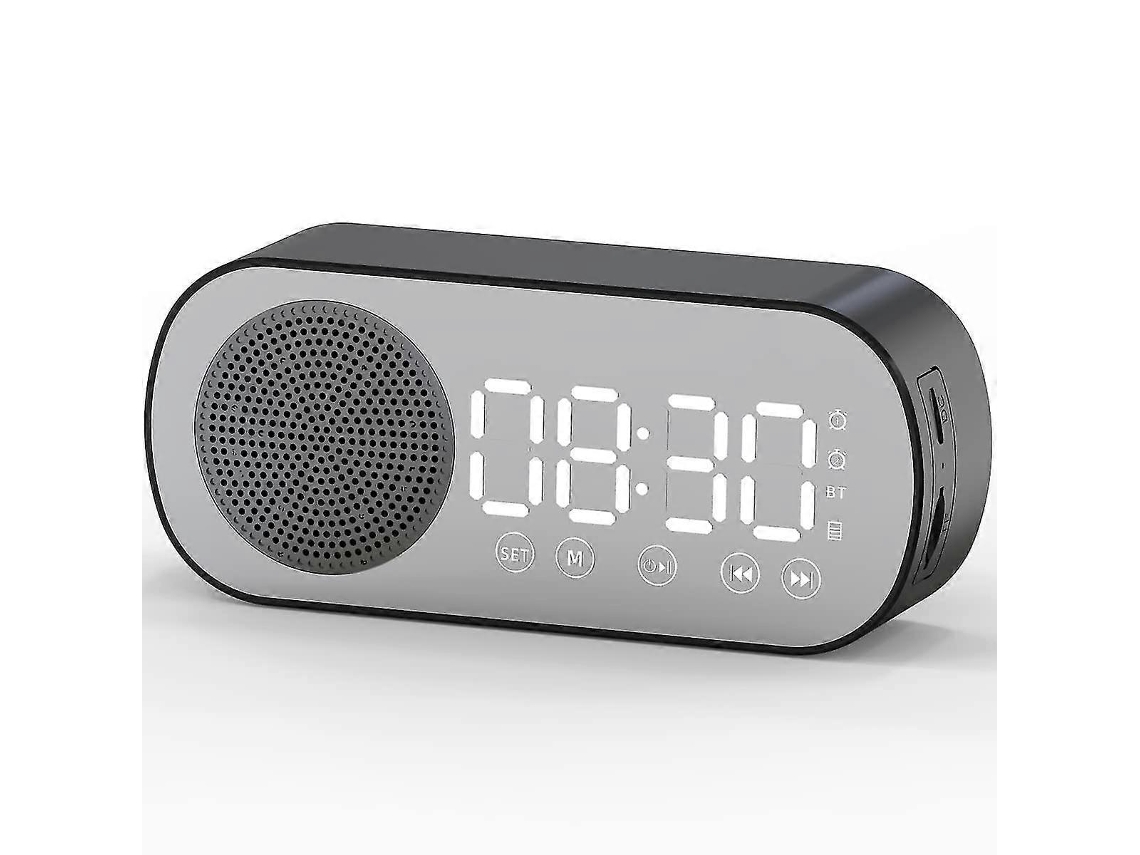 Rádio Despertador Digital, Alto Falante Bluetooth Hifi, Rádio Fm Olysi Shop