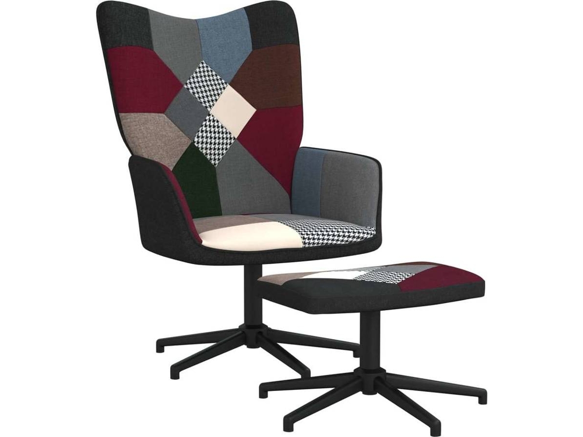 Relaxing Chair With Stool, Relaxing Chairs With Stools Vidaxl Multicolor Tecido