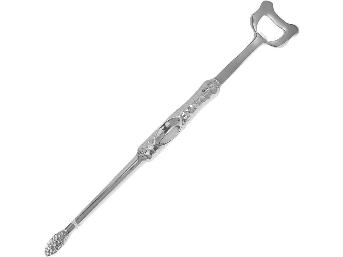 Pinça Multifuncional Para Alimentos Imikeya Em Aço Inoxidável 304 Prateado Com Cabo Ergonômico Uso Na Cozinha E Ao Ar