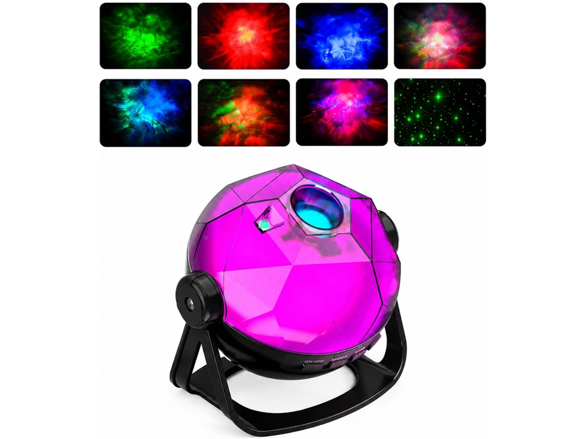 Projetor De Estrelas Galaxy Com Luz Noturna E Controle Remoto,