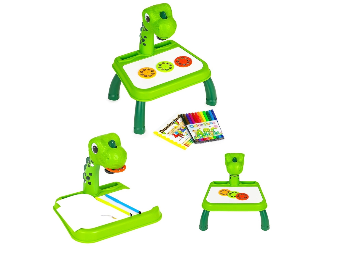 Projetor De Prancheta De Dinossauro, 12 Marcadores, 24 Padrões. Olysi Shop