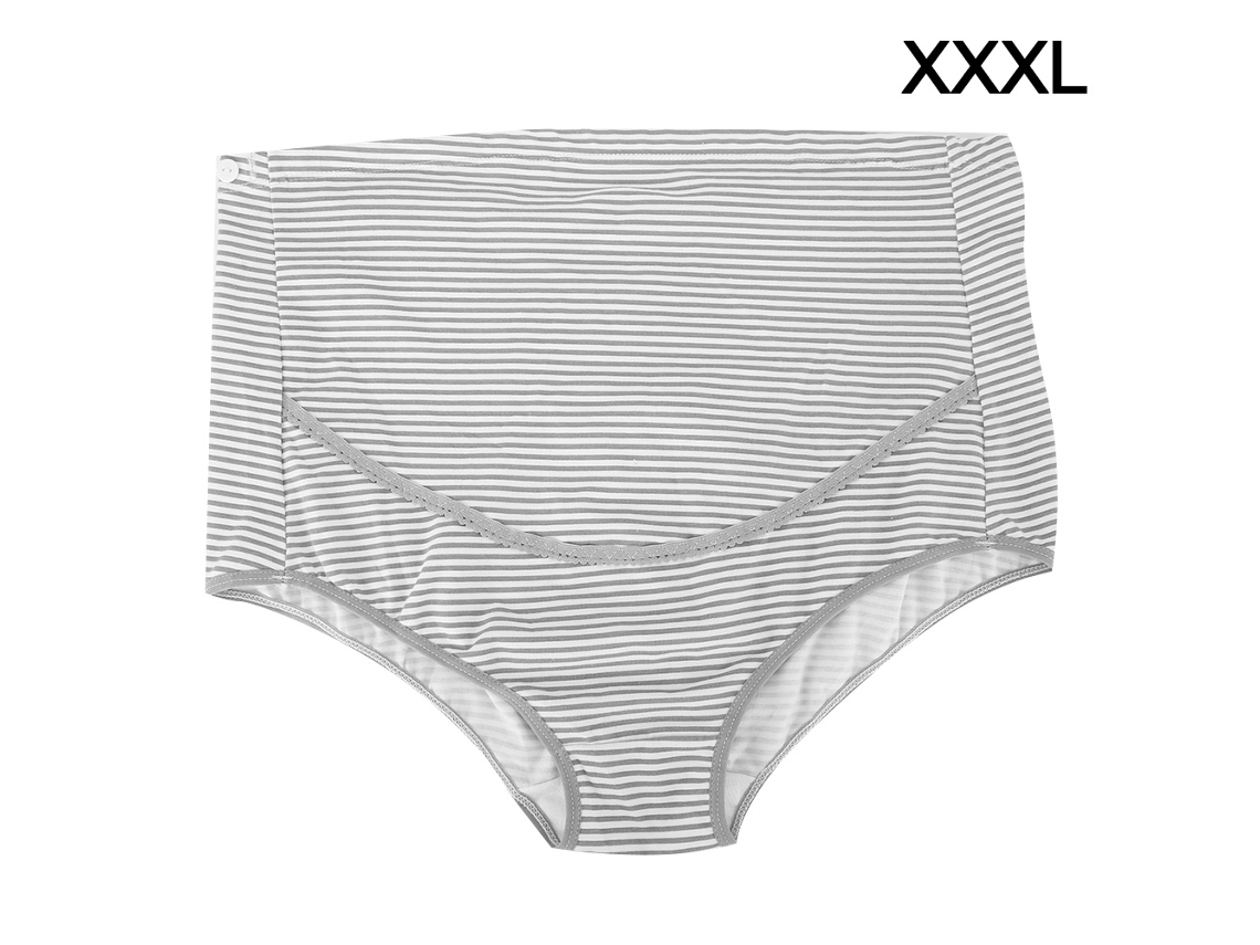 Ats ropa Interior Maternidad Cintura Alta Algodón Levanta Panza para Mujeres Embarazadas Gris XXXL