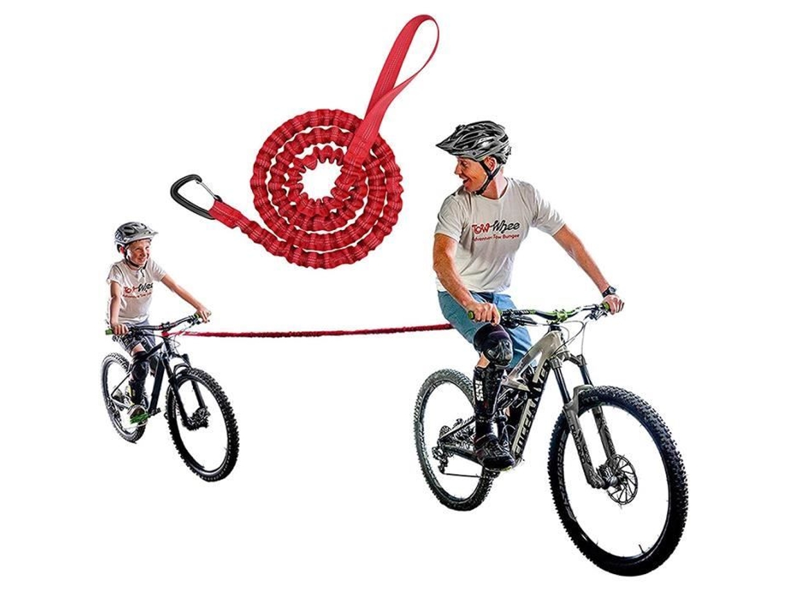 Correia de reboque, cabo elástico, cinta de reboque, cinto de tração de bicicleta mtb elástico de náilon corda de reboque pai-filho S/MARCA