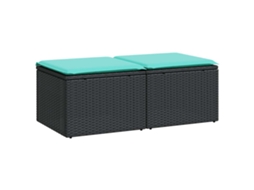 Garden Sofa Set, Garden Sofa Sets Vidaxl Preto Rattan / Vime (n/a)