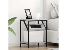 Vidaxl Armário De Cabeceira Cinza Sonoma 38 X 30 X 48 Cm
