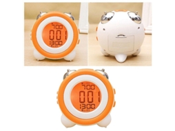 2026-reloj Despertador Para Niños Com Luz Laranja, Silencioso, Decoração De Escritório, Sem Bateria