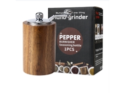 Moedor De Café Manual Madeira, Marrom, Com Moagem Ajustável Para Espresso, Prensa Francesa E Café Coado, Ideal Para Casa, Escritório E Viagens