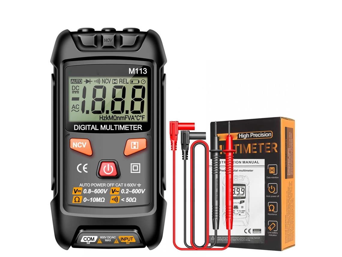 Multímetro Bside S1 RMS True Dual Mode com Auto Range e Detector de Tensão | S/MARCA