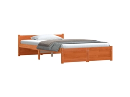 Estrutura da Cama Marrom Cera 205.5 X 95.5 X 51 Cm MAISON EXCLUSIVE
