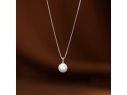 ~ Colar de Pérolas em Prata de Lei S925, uma Gargantilha Minimalista Sofisticada e Elegante, Perfeita para o Uso Diário. MDUG (ouro Branco)