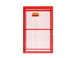 Gaiola Dobrável para garrafas de gás 181x116x57 cm vermelha MONSTERSHOP