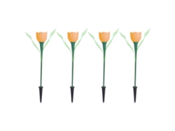 4pcs Lâmpadas Solar Tulipa Jardim Ip65 Decorativas