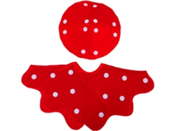 Conjunto De Fantasia De Cosplay Com Chapéu E Capa De Cogumelo Para Meninos, Meninas E Adultos, Tamanho Único.