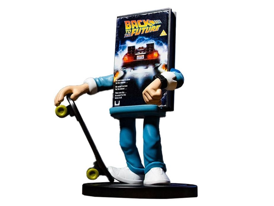 Numskull - Power Idolz - De Volta Para O Futuro - Marty Mcfly - Carregador De Telefone Sem Fio Com Base Luminosa - Carregamento Rápido 10w