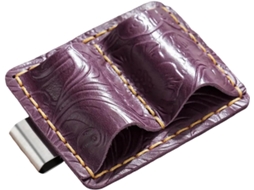 Porta-canetas Em Couro Para Caderno Com Bolso Duplo Diário, Agenda Ou De Anotações.
