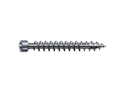 Parafuso para Madeira Cabeça Cilíndrica Torx Aço Zincado Branco Totalmente Roscado Wirox Ø8Xl180Mm Caixa de 50 Peças SPAX