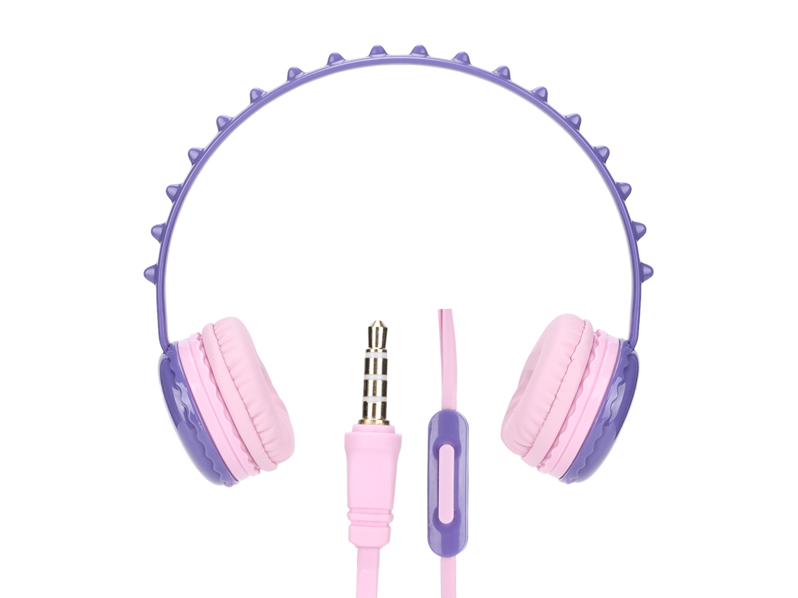 Auriculares con cable Dinosaurio para niños con micrófono, diadema ajustable, 3,5 mm Y18 | S/MARCA