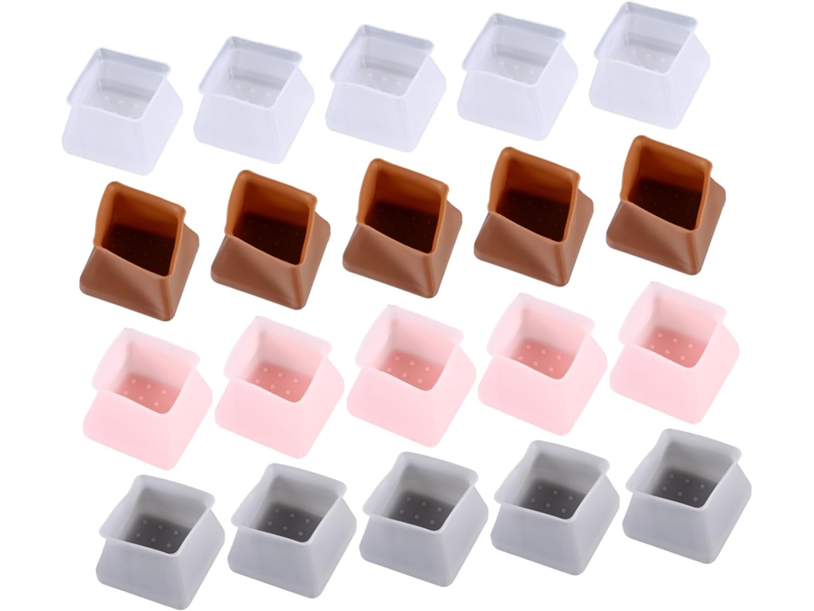 Protetores De Silicone Para Pés Mesa E Cadeira Mipcase, Conjunto Com 20 Peças, Capas Protetoras Para Móveis