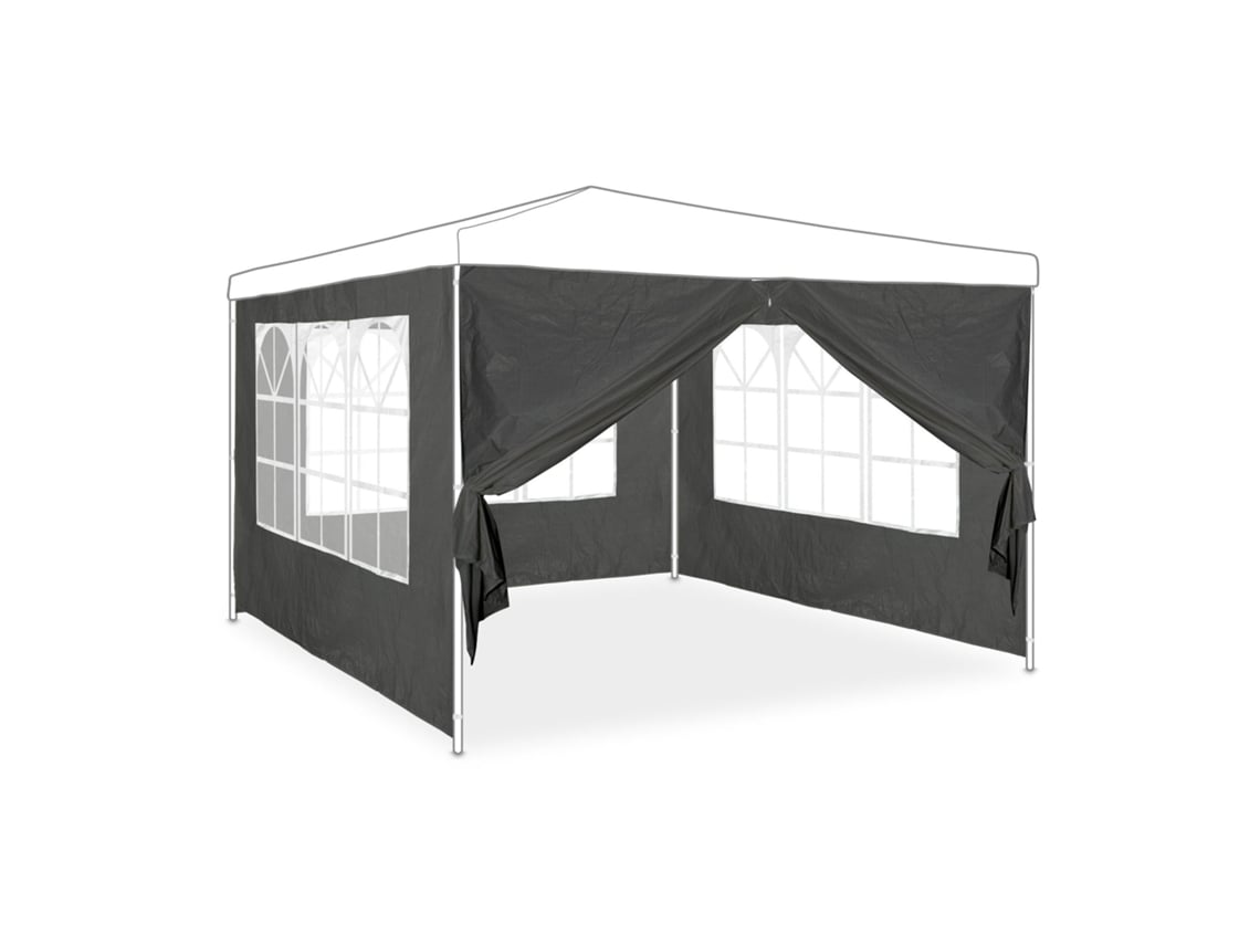 Conjunto Com 4 Paredes Laterais Para Tenda De Festa Em Tecido Resistente