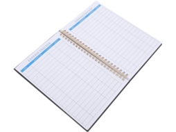 Carnet De Planification Budgétaire Noir Em Papel Para Suivi Des Dépenses Et Approvisionnement À Domicile