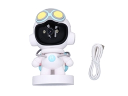 Câmera inteligente WiFi YURU 1080p HD, visão noturna, intercom, detecção de movimento, segurança residencial | S/MARCA