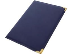 Capa De Diploma Em Cuir Pu Bleu Documentos De Proteção Elegantes E Minimais Para Certificados E Recompensas