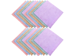 Conjunto De 20 Guardanapos De Veludo Coral Macios E Absorventes, Ideais Para