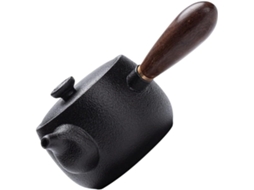 Bule De Chá Retrô Preto, Peça Única, Para Escritório E Casa, Ideal Para Encontros Com Amigos.