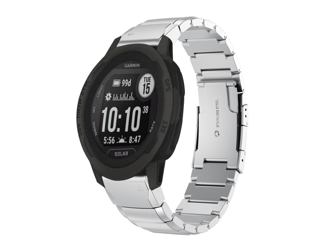 Bracelete para Garmin Instinct 2x Solar XIAOMOYU em Aço Inoxidável com Estampa de Casco de Tartaruga (26mm)